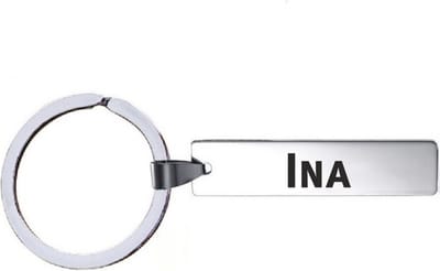 Sleutelhanger Met Naam - Ina - RVS