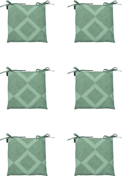 Madison - Zitkussen - Universeel - 6 st - 46x46cm - Demi Green - Groen