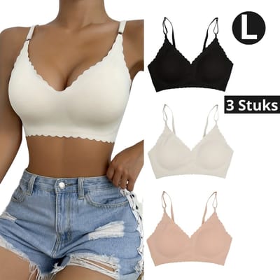 Livano BH Zonder Beugel - Zonder Bandjes - Push-up Bh's - Comfort Bh - Gemengd - L