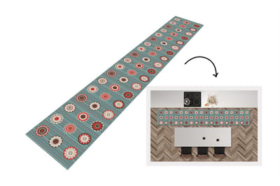 Keukenloper - Loper keuken - Bohemian - Bloemen - Vintage - Design - 300x50 cm - Keukenloper vinyl