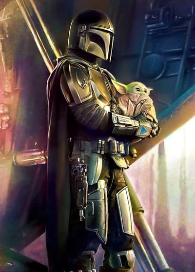 Mandalorian Fotobehang Savior - Meerkleurig - 2,80m X 200cm