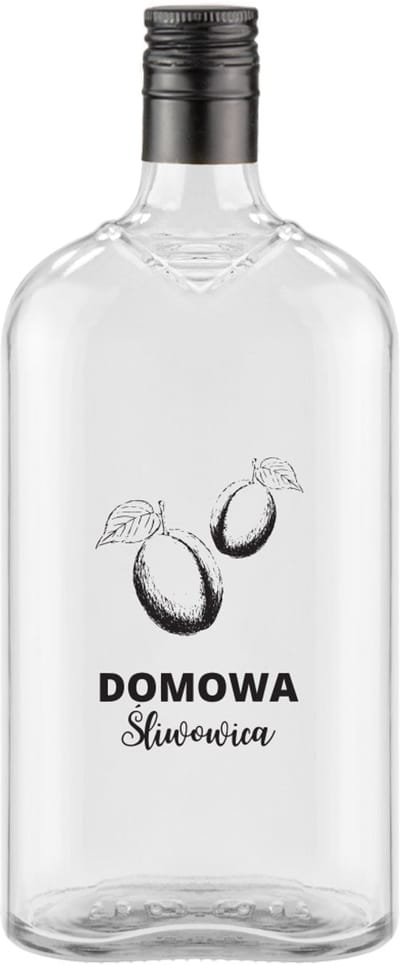 Bimberek Klasyk - Decoratieve Fles - 500ml - Ozdobny Nadruk - Szkło