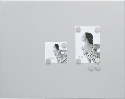 Deknudt Frames magneetbord S58MN3 - zilver - 8 magneten - 40x50 cm