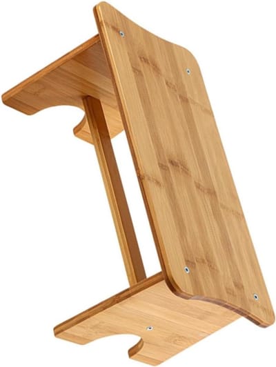 Houten Toiletkrukje - Opstapje Badkamer - Verbeteren Houding - Antislip Oppervlak - 39 x 20 x 17 cm - Natuurlijk Hout