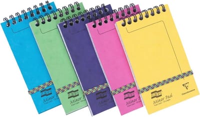 Set van 20 Spiraal Notitieblokken - 7,6x12,2 cm - 120 Uitscheurbare Pagina's - Wit Papier - Glanzende Covers - Willekeurige Kleuren
