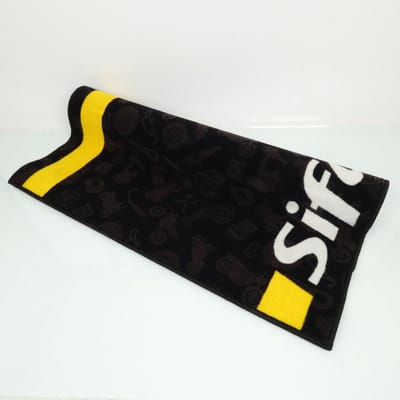 Tapis environnemental Sifam noir jaune blanc FIM pour paddock moto Neuf
