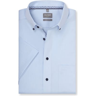 OLYMP Luxor Overhemd, Comfort Fit, Button-down, Bleu