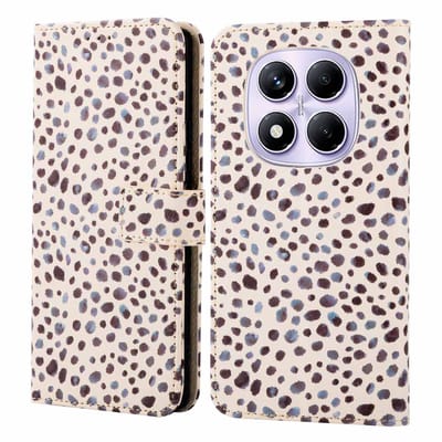 imoshion Hoesje - Geschikt voor Xiaomi Redmi Note 14 Pro (4G) - Design Bookcase smartphone - Black And White Dots