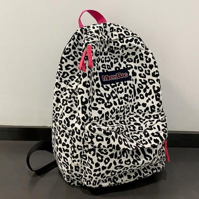 Kinderschooltassen Basisschool Meisjes Koeienpatroon Rugzak Middelbare School Studenten Middelbare School Studenten Hogeschool Studenten Rugzak gray