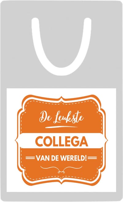 Hacebo® - De leukste collega metalen boekenlegger- Collega - beste collega - werk - afscheidscadeau - verjaardagscadeau - kado Bladwijzer boekenleggers - 7.6 cm x 5cm