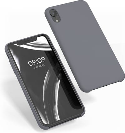 kwmobile telefoonhoesje geschikt voor Apple iPhone XR - Hoesje met siliconen coating - Smartphone case in steengrijs