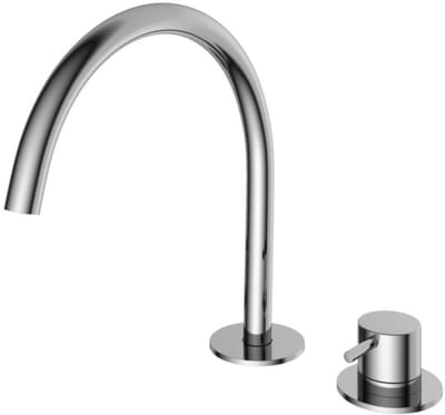 Hotbath Cobber - Wastafelmengkraan - zonder Waste - Laag - Chroom - Opbouw - Chroom - V07