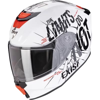 Scorpion EXO-JNR Boum Wit Zwart Integraalhelm - Helm