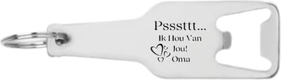 Akyol - ik hou van jou oma flesopener - Oma - oma cadeau - moederdag - verjaardag - 105 x 25mm