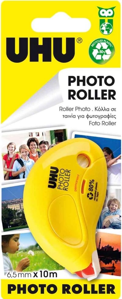 Lijmroller voor Foto's en Papier - 6.5mm x 10m - Dubbelzijdig Tape Roller