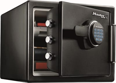 Masterlock Kluis - Kluis Brandwerend - Cijferslot - Brandwerende Kluis - 34.8 x 41.5 x 49.1 cm - Zwart