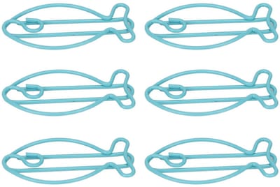 Dailygoods- Papierclips 100 Stuks - Gevormde Metalen Clips - Visvorm - Draagbare Kantoorclips - Documentorganisatie - Hoogwaardig en stevig