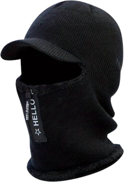 Nivard Wintermuts - Heren - Dames - Volwassenen - Muts - Ski Mask - Bivakmuts - Balaclava - Ski Masker - Full Face Mask - Winter - Zwart