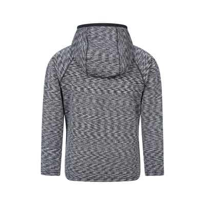 Mountain Warehouse Kinder Marathon Stripe Volledige Rits Hoodie (Zwart)