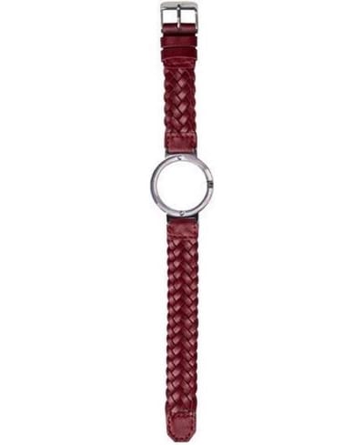 JU'STO J-WATCH bandje Braided Leather Red - GRANDE