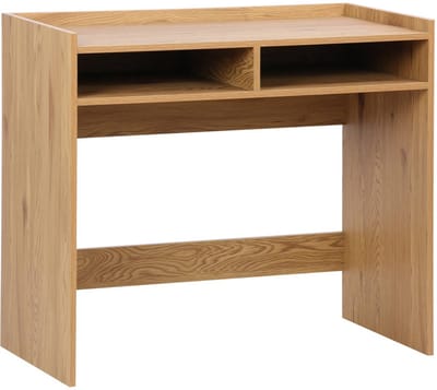sweeek - Bureau hout decor 2 opbergvakken - l 90 x p 45 x h 78 cm - jules