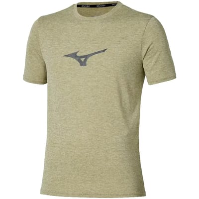Mizuno Core Runbird T-shirt Met Korte Mouwen Groen S Man
