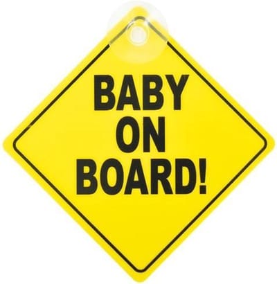 *** 2x Baby on Board! - Sign met Zuignap - Opa & Oma - Veilig - van Heble® ***