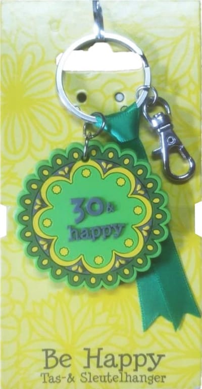 Be Happy - Sleutelhanger - 30 & happy