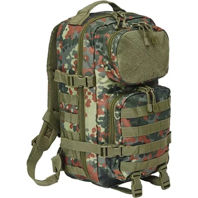 Brandit - Big US Cooper Backpack flecktarn one size Rugtas - One size - Groen/Bruin