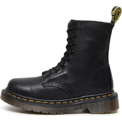 Hoge Platte Leren Herenlaarzen voor Alle Seizoenen Effen Kleur Retro Mode Lichtgewicht Slijtvast en Antislip Veterschoenen 36 black