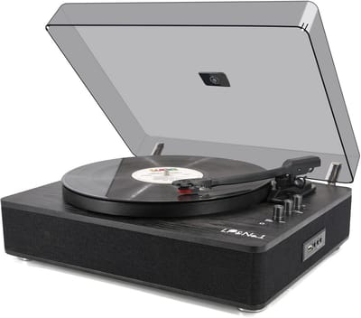 Draaibare platenspeler met ingebouwde speakers en USB opnamefunctie