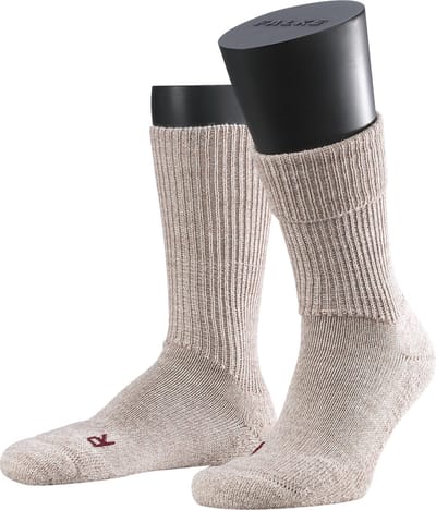 FALKE Walkie Ergo eenkleurig wol functioneel materiaal sokken unisex beige - maat 39-41
