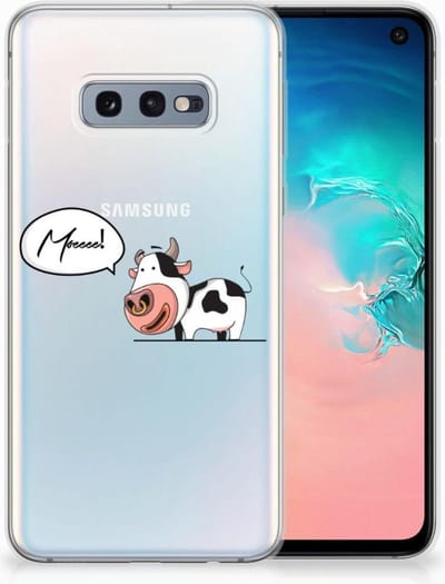 TPU Hoesje voor Samsung Galaxy S10e Telefoonhoesje met Naam Cheeky Cow