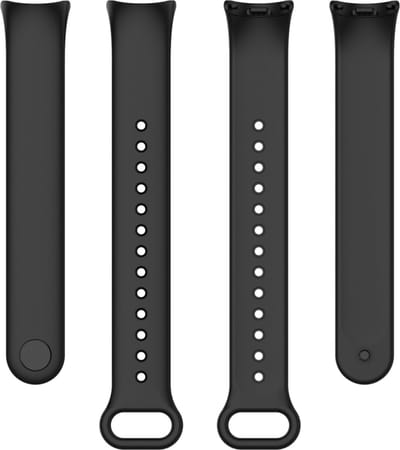 Siliconen bandje - geschikt voor Xiaomi Mi Band 10 / 9 / 8 / Xiaomi Smart Band 10 / 9 / 8 - zwart