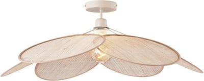 QAZQA aisha - Japandi Plafondlamp - 1 lichts - L 80 cm - Crème - Woonkamer | Slaapkamer | Keuken