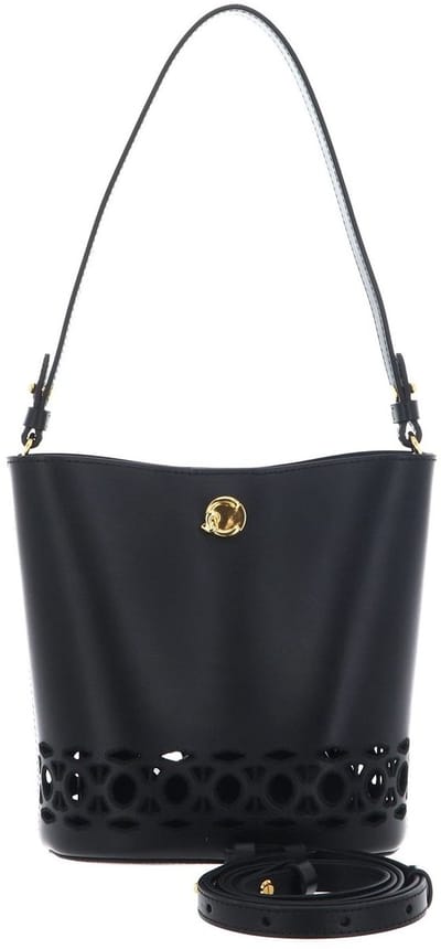 COCCINELLE Leren schoudertas Nikla Mon. Sang Mini Bag Noir zwart
