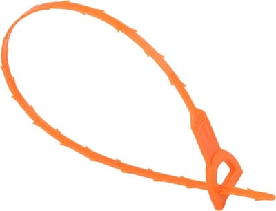 Gootsteen Ontstopper - Veer - Afvoerontstopper - Haren Verwijderen - 50CM - Oranje