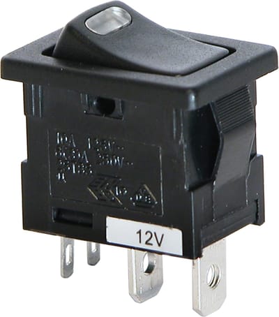 Carpoint Schakelaar LED 12V 10A rood 19x12mm