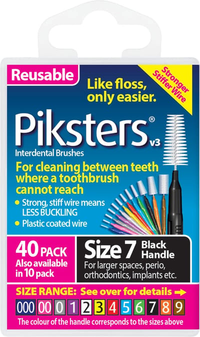 Piksters Ragers Maat 7 Zwart 5-8 mm - 40 stuks