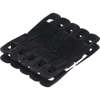 10 STUKS Vlokken Kledinghangers Clips Antislip   Een Clip voor Broeken Rok Zakelijk Pak Sokken(Zwart ) black