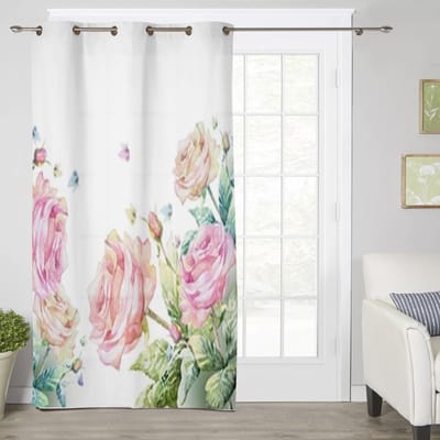 Geisha Japanse Raambekleding Voor Woonkamer Slaapkamer Luxe Moderne Keuken Gordijnen Stof Gordijnen 135W x 60H(cm) x1 white
