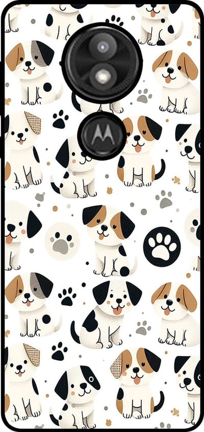Smartphonica Telefoonhoesje Geschikt voor Motorola Moto E5 Plus met honden opdruk - TPU backcover case dog design geschikt voor Motorola Moto E5 Plus