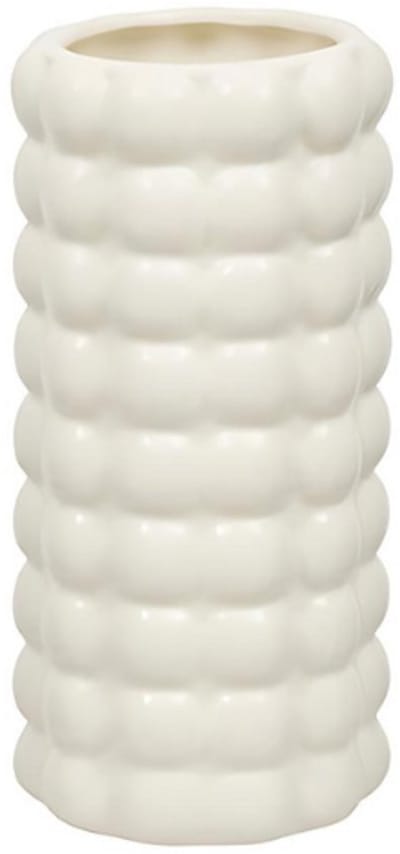 Atmosphera Sky Keramieken vaas Ø11xH23cm - Wit