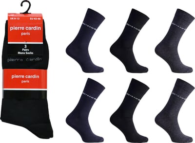 Pierre Cardin Lange Sokken Heren - 12 paar - Mix - 43-46 - Business Sokken - Hoge Sokken