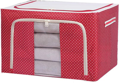 Opbergbakken Dozen - Opvouwbare Organizer - Ruimte Besparen - Met Stalen Frame - Grote Capaciteit - Blauw