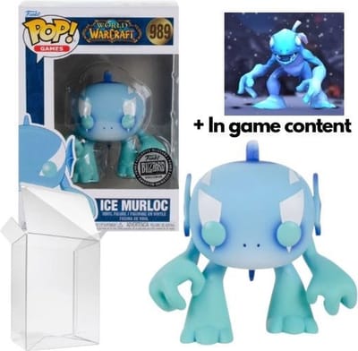 Funko Pop! Games: World of Warcraft (WOW) - Ice Murloc #989 Blizzard Exclusive (NO Ingame content)