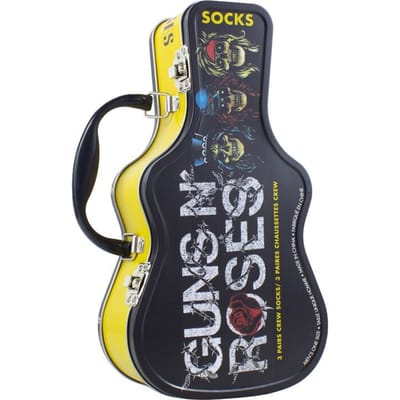 Guns N' Roses Sokken - Guitar TinBox - EU 40-46 - voor Mannen - meerkleurig