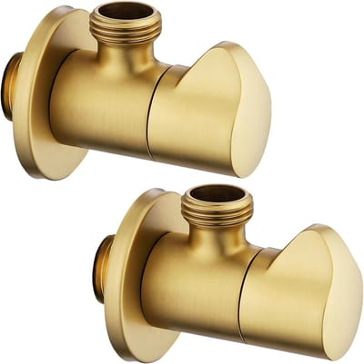 Omschakelklep douche - Goud - 8 x 12 x 6 cm - Koperen Hoekkraan voor Keuken en Badkamer