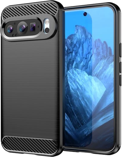 Coverup Hoesje - Geschikt voor Google Pixel 9 / Pixel 9 Pro Hoesje - Coverup Armor Brushed TPU Back Cover - Zwart
