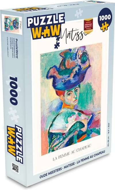Puzzel Oude meesters - Matisse - La femme au Chapeau - Legpuzzel - Puzzel 1000 stukjes volwassenen